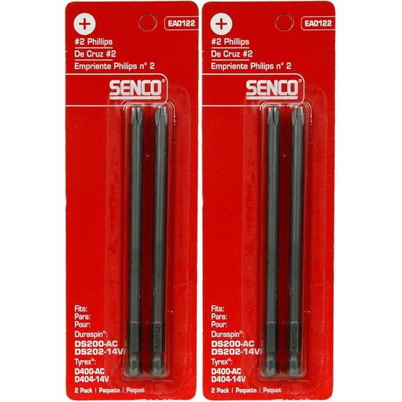 Senco EA0122 #2 Phillips Duraspin/Tyrex Bits 2 - 2 Packs
