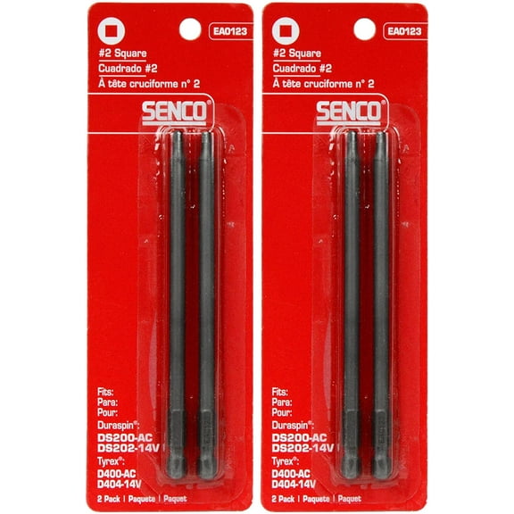Senco EA0123 DuraSpin #2 Square Bits for DS200 2 - 2 Packs