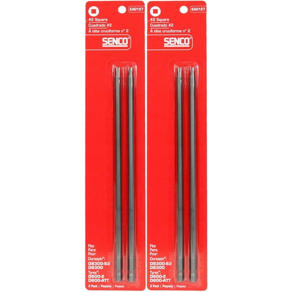 Senco Square Drive Bit EA0127 for D600-2, D600-ATT, DS300-S2 - #2 S2 - 2 Pack