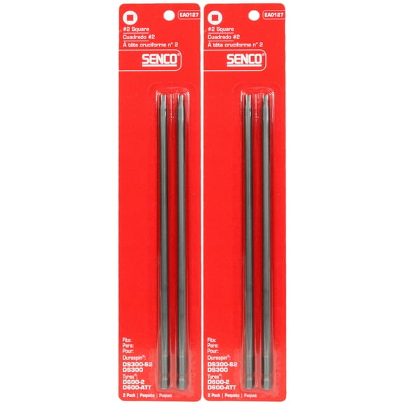 Senco EA0127 #2 Square Duraspin Drive Bit 2ct (2-Pack) RT
