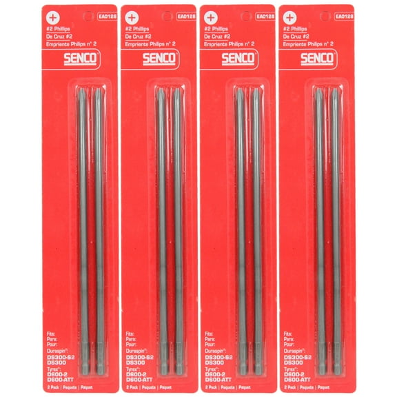 Senco EA0128 #2 Phillips Duraspin Drive Bit Set 2ct (4-Pack)