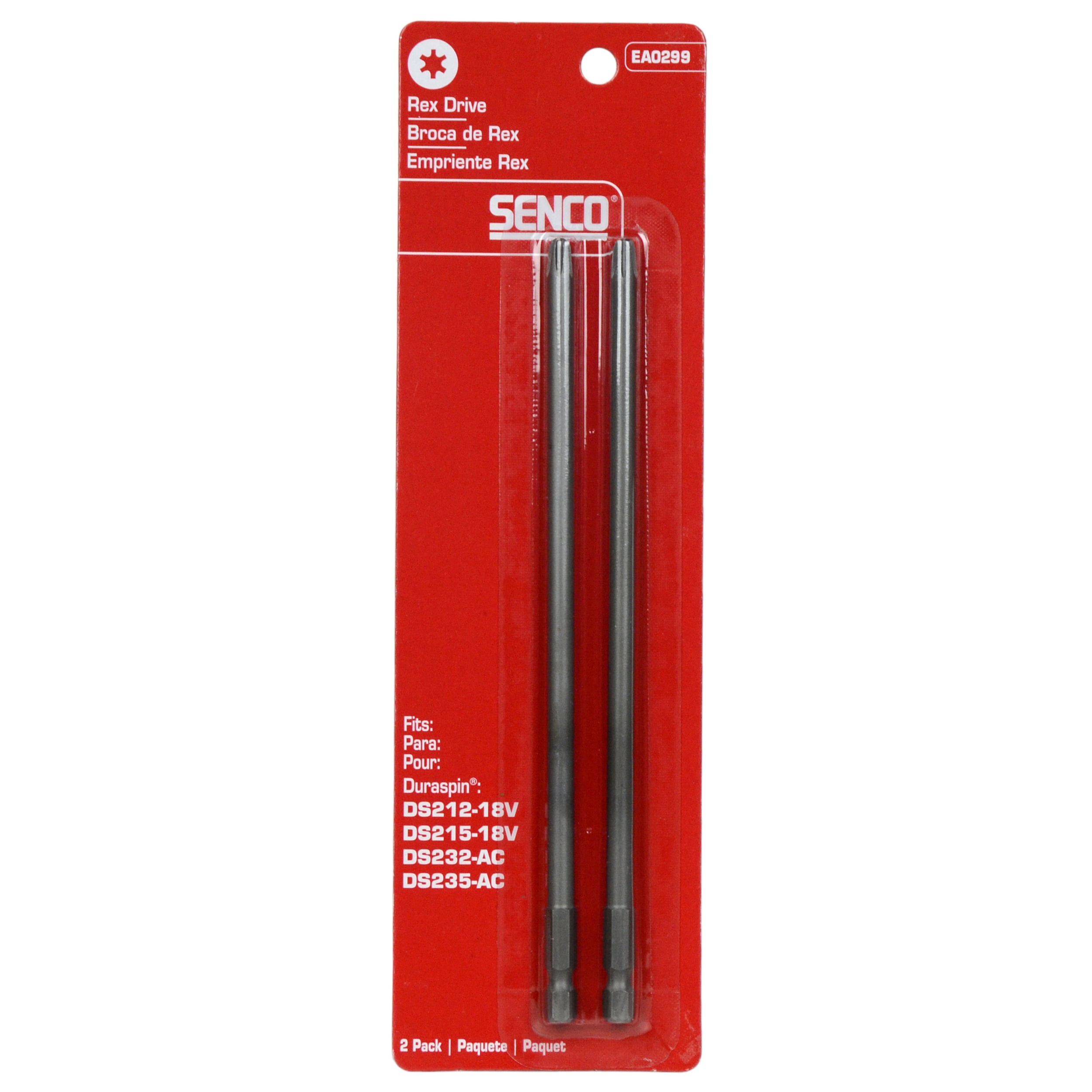 Senco EA0299 2pc Rex Drive Duraspin Replacement Bit Set - Walmart.com