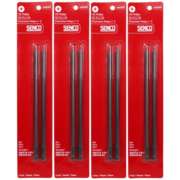 Senco EA0300 #2 Phillips Duraspin Drive Bit Set 2ct (4-Pack)