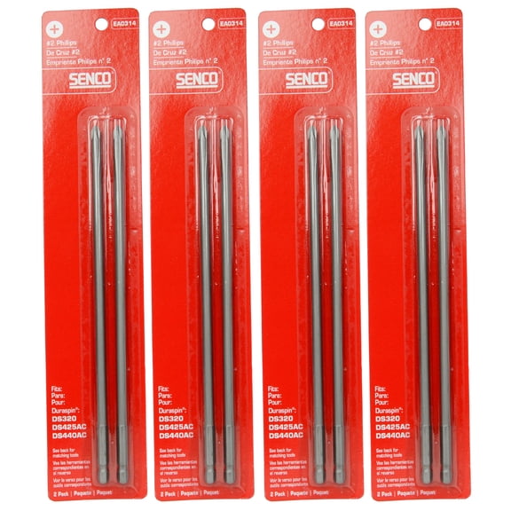 Senco EA0314 #2 Phillips Duraspin Drive Bit 2ct (4-Pack)