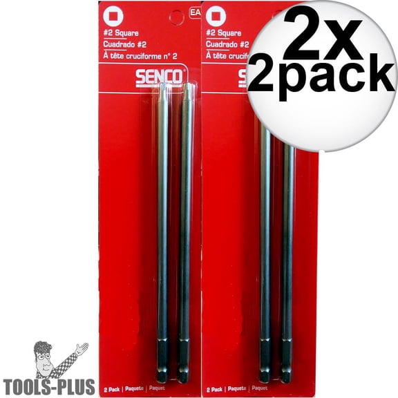 Senco EA0315 Square Head DuraSpin Drive Bits 2x 2-Pack
