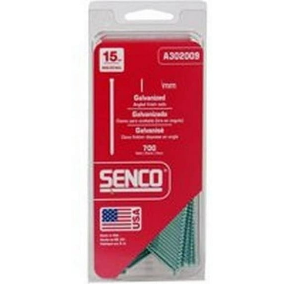 Senco Fastening Systems A302000 2-Inch 15-Gauge Galvanized Angled Brad Nails, 700Ct. - Quantity 5