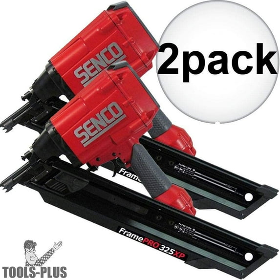 Senco FramePro 325XP 34 Deg. Clipped Head Paper Taped Framing Nailer 2-Pack