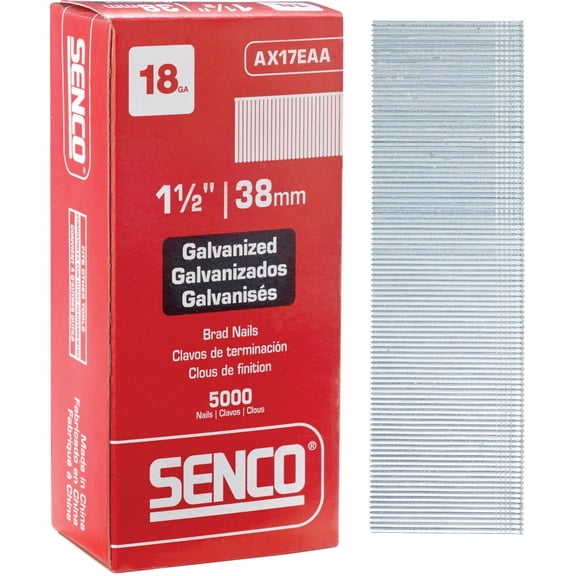Senco Galvanized Brad Nails 18 Ga 1-1/2 " Box Of 5000