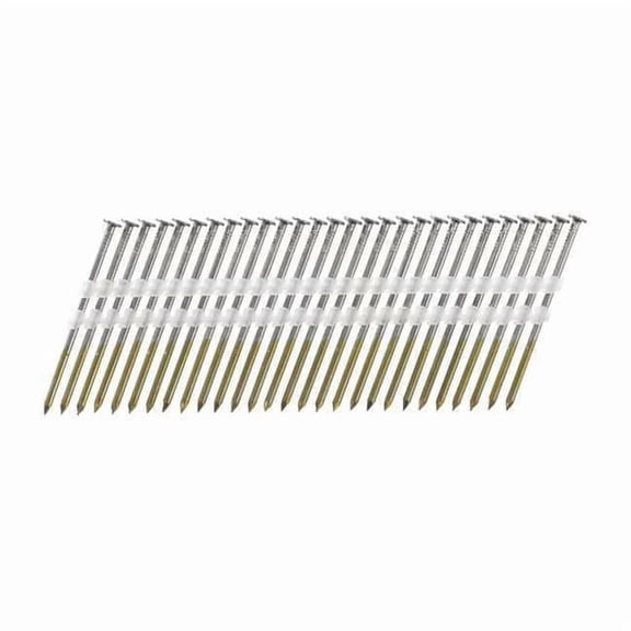 Senco KD27APBSN 3" 20 Angled Strip Full Round Head Smooth Shank Plastic Collated Bright Basic Nails 4000 Count