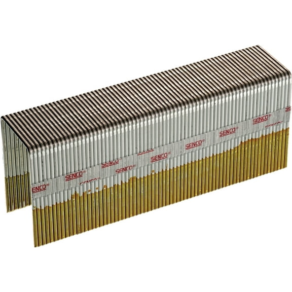 Senco P12BAB Wire Staple, 1 in W Crown, 7/8 in L Leg, 16, Galvanized Steel