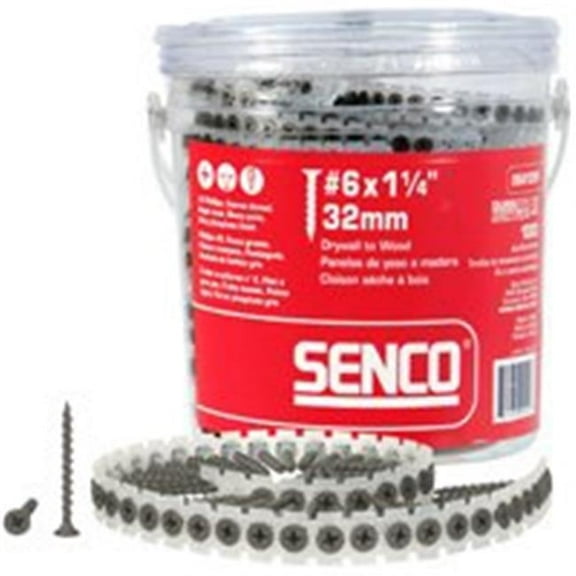 Senco Products 06A162P 6 By 1.62 In. Drywall To Wood Collated Screw