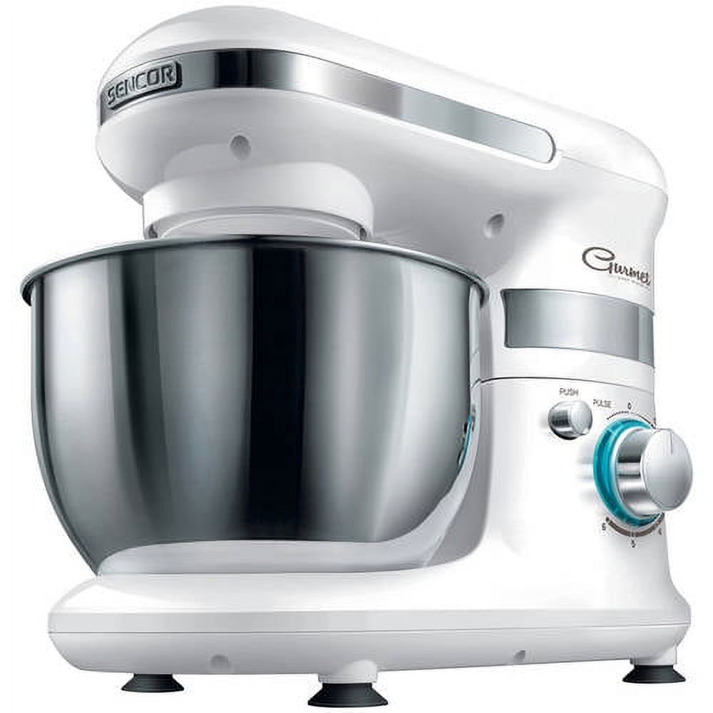 Sencor STM 3010WH 4.2 Quart 6 Speed Food Mixer with Stainless Steel Bowl, White - image 1 of 3