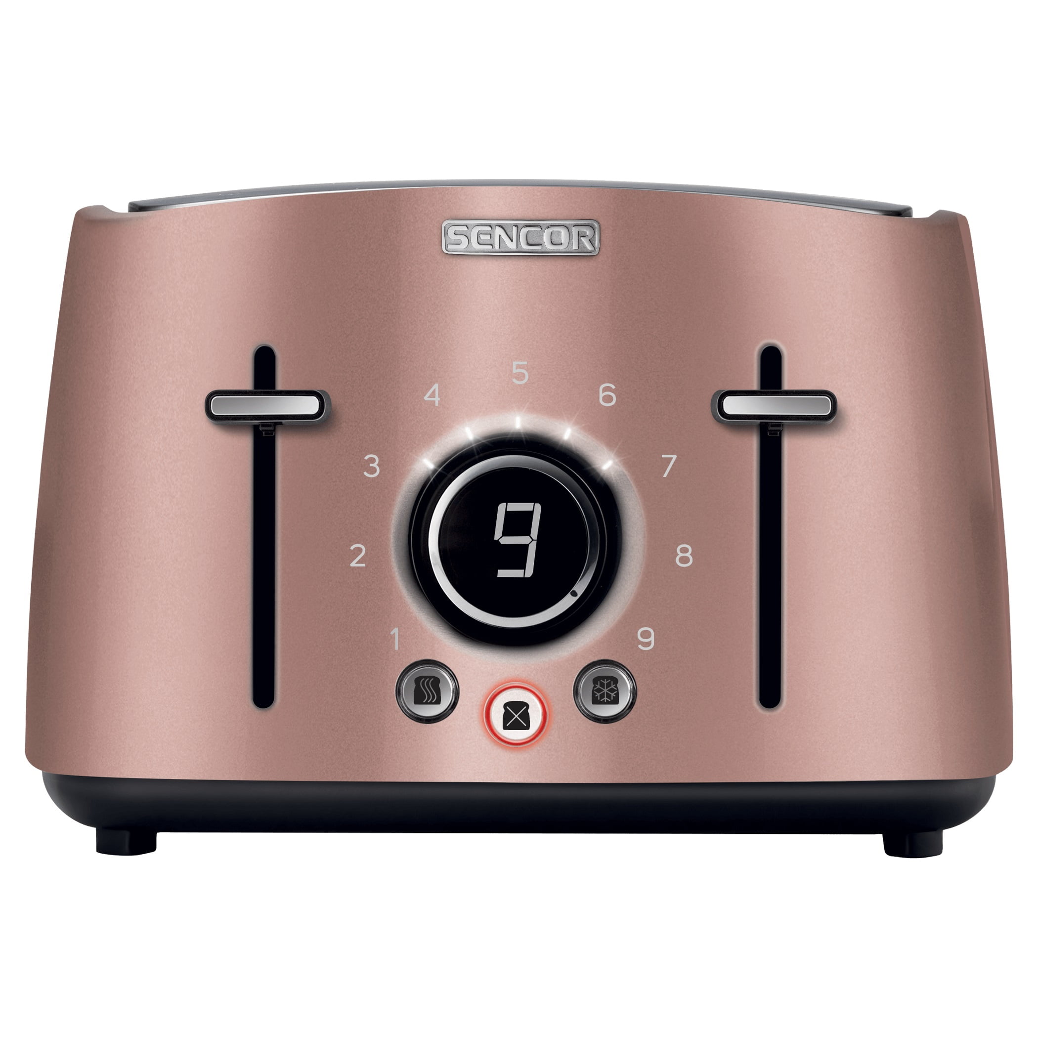 Sencor STS6075RS 4-slot Toaster with Digital Button and Rack, Pink