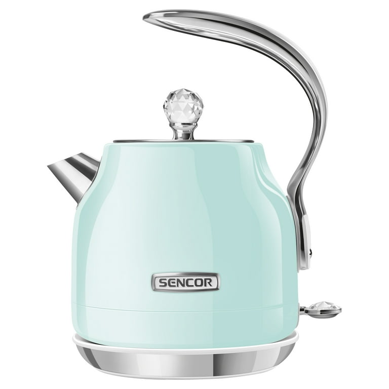 Sencor SWK41GR Crystal Electric Kettle with Power Cord Base, Mint 