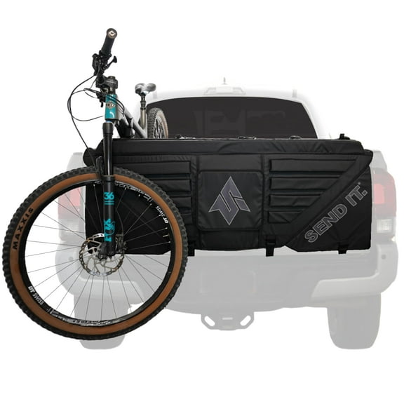 Send It. High Roller Tailgate Bike Pad V2 - Truck Accessories for Mountain Bikers, BMX Bikes, Ebikes & More (Mid Size)