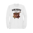 thumbnail image 1 of Send Noods Funny Ramen Art Men's Sweatshirt, 1 of 3