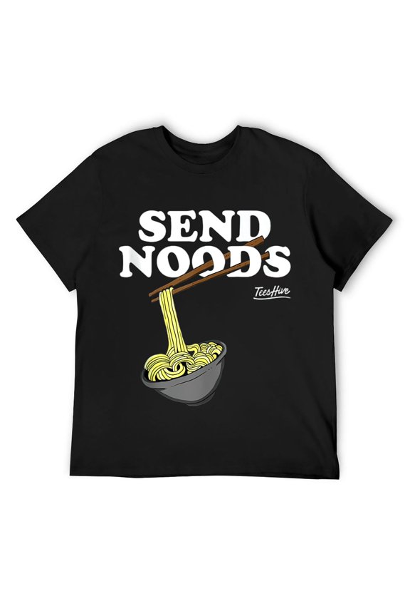 Send Noods Noodle Ramen T Shirt Black