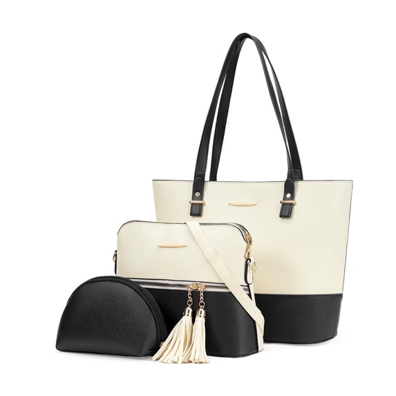 Sendefn Handbags for Women Shoulder Bags Ladies Tote Satchel Hobo 3pcs Purse Set