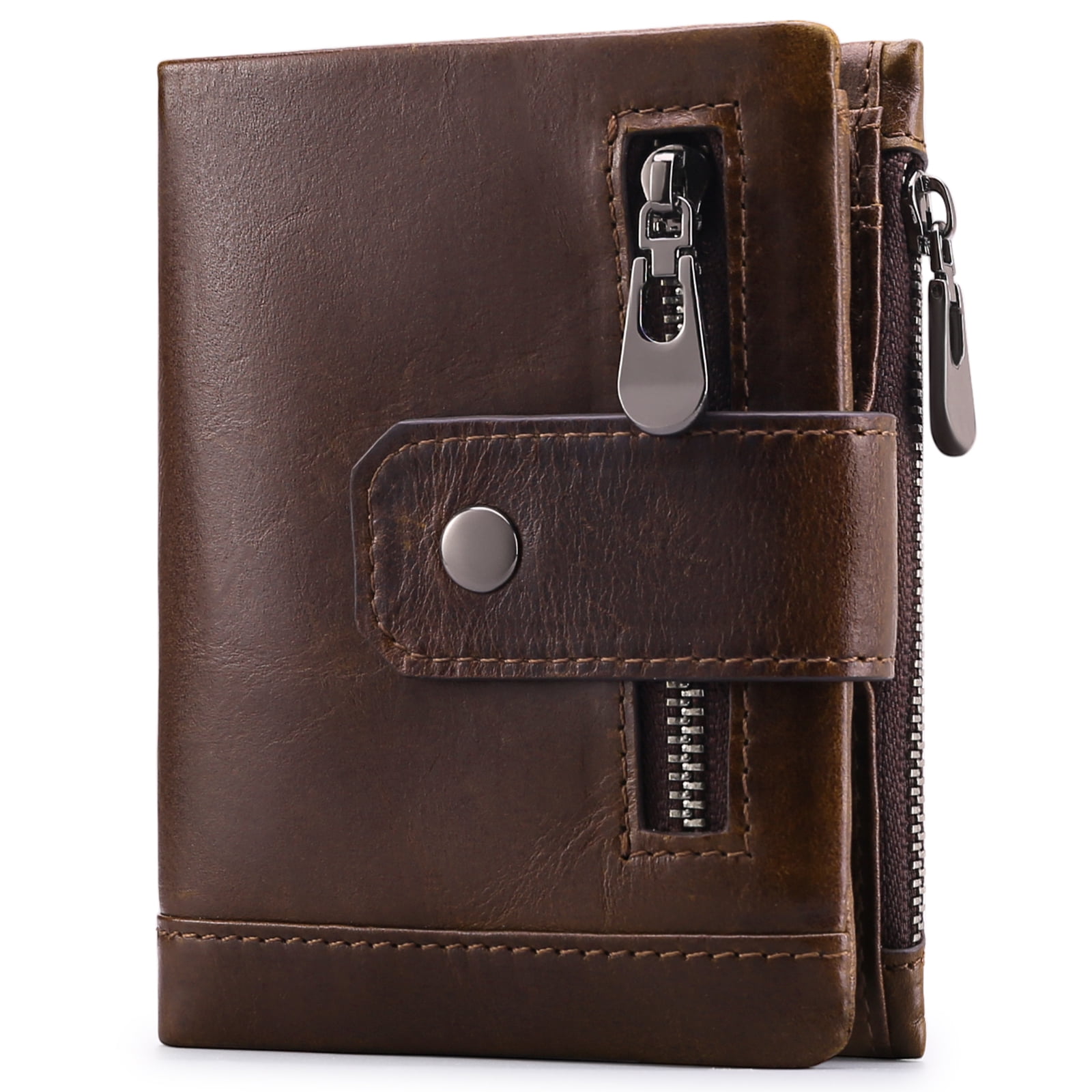 Sendefn Men's Bifold Wallet with RFID Blocking, Genuine Leather Wallet