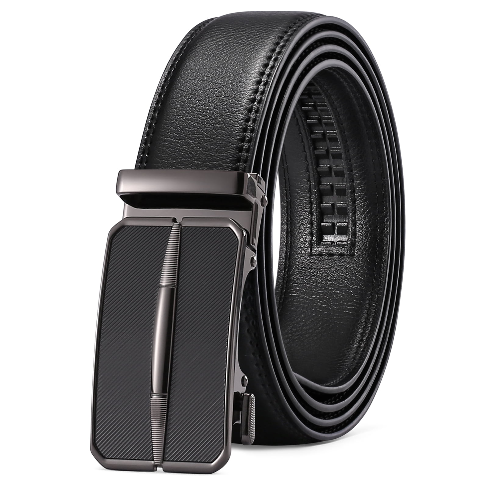 Gant Men Black Solid Slider Buckle Leather Belt
