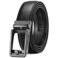 thumbnail image 1 of Sendefn Men's Leather Belt Automatic Ratchet Buckle Slide Belt for Dress Casual Trim to Fit with Gift Box, 1 of 7