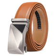 thumbnail image 1 of Sendefn Men's Leather Belt Automatic Ratchet Buckle Slide Belt for Dress Casual Trim to Fit with Gift Box, 1 of 7