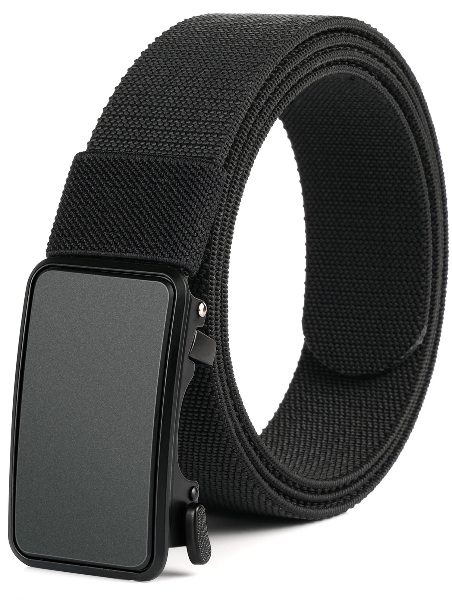 Sendefn Men's Nylon Belt Automatic Ratchet Buckle Slide Belt for