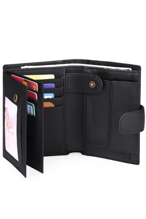 Mens Wallets with RFID Protection,Genuine Leather Wallet for Men,Trifold Wallet with 16 Card Slots & Coin Compartment