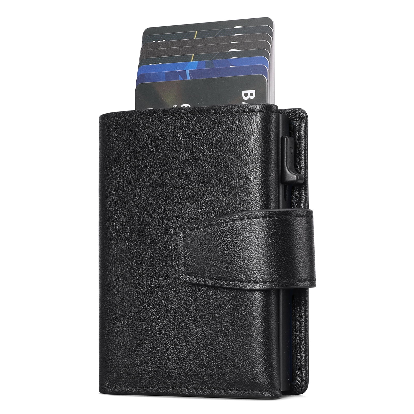 Sendefn Pop up Wallet for Men Card Holder RFID Blocking Leather Wallets