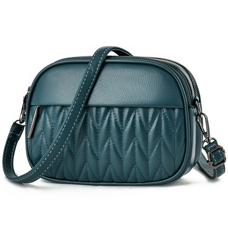 Sendefn Small Crossbody Bag for Women Leather Shoulder Handbags Wallet Satchel Purse with Adjustable Strap