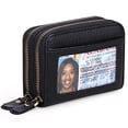 thumbnail image 1 of Sendefn Small Genuine Leather Wallet for Women, RFID Blocking Credit Card Holder Wallet, 1 of 7
