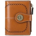 thumbnail image 1 of Sendefn Small Women Wallet Genuine Leather Bifold Purse RFID Blocking Card Holder, 1 of 7