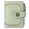 thumbnail image 1 of Sendefn Small Women Wallet Genuine Leather Bifold Purse RFID Blocking Card Holder, 1 of 7