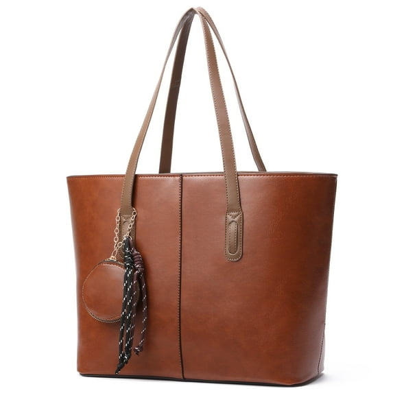 SENDEFN Tote Bags with Zipper Leather Purses and Handbags for Women Large Hobo Shoulder Bag