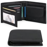 Sendefn Trifold Wallets for Men-RFID-Blocking Genuine Leather Wallet with 8 Card Slots