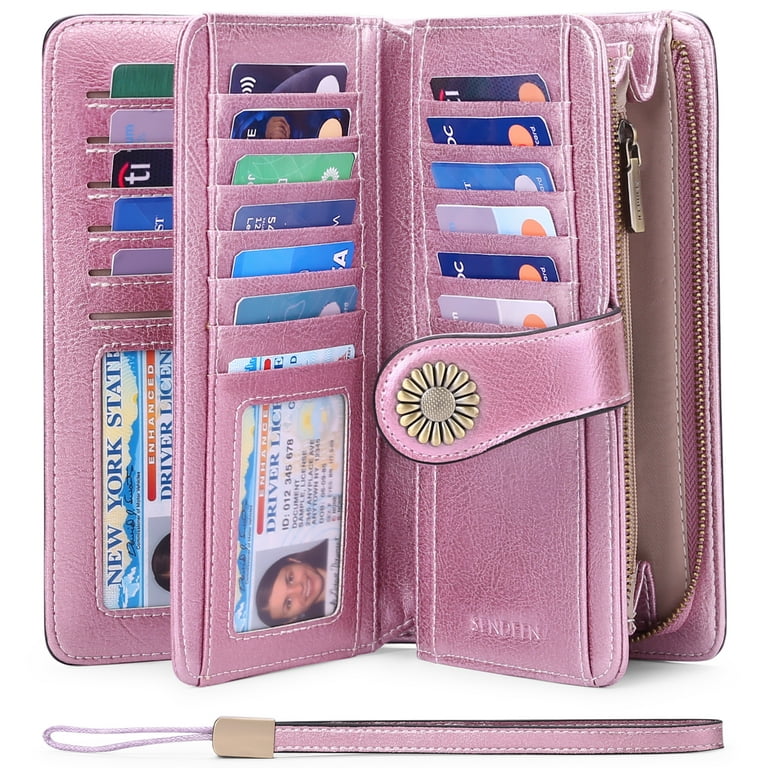 Sendefn Wallets for Women Genuine Leather Credit Card Holder with
