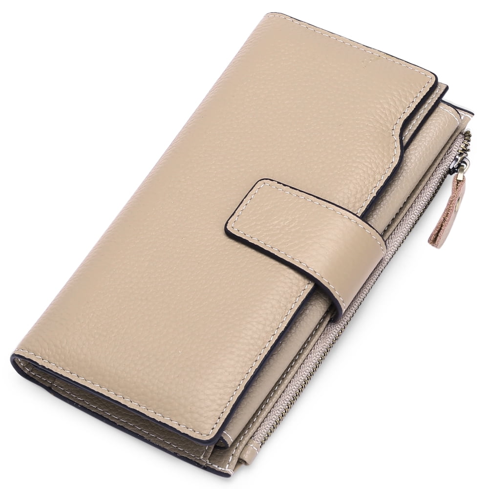 Sendefn Women Leather Wallets RFID Blocking Clutch Card Holder Ladies ...