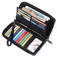 thumbnail image 1 of Sendefn Women Leather Wallets RFID Blocking Zip Around Credit Card Holder Phone Clutch, 1 of 7