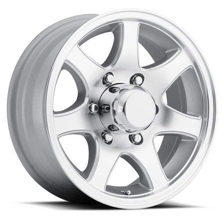Sendel T02 15" 6-Lug Boat Camper RV Trailer Wheel Rim Silver Machined (QTY 1)