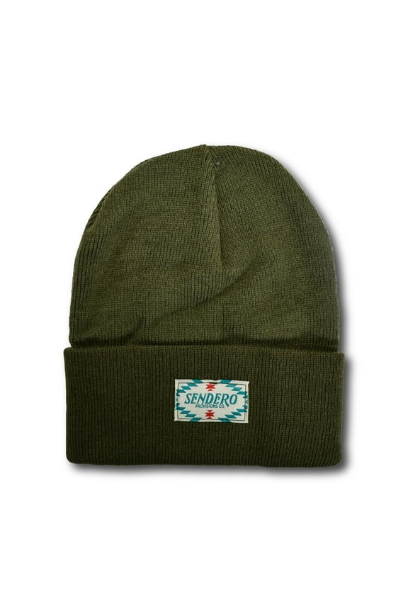 Co. Army Green Outdoor Classic Cuffed Beanie for Men & Women