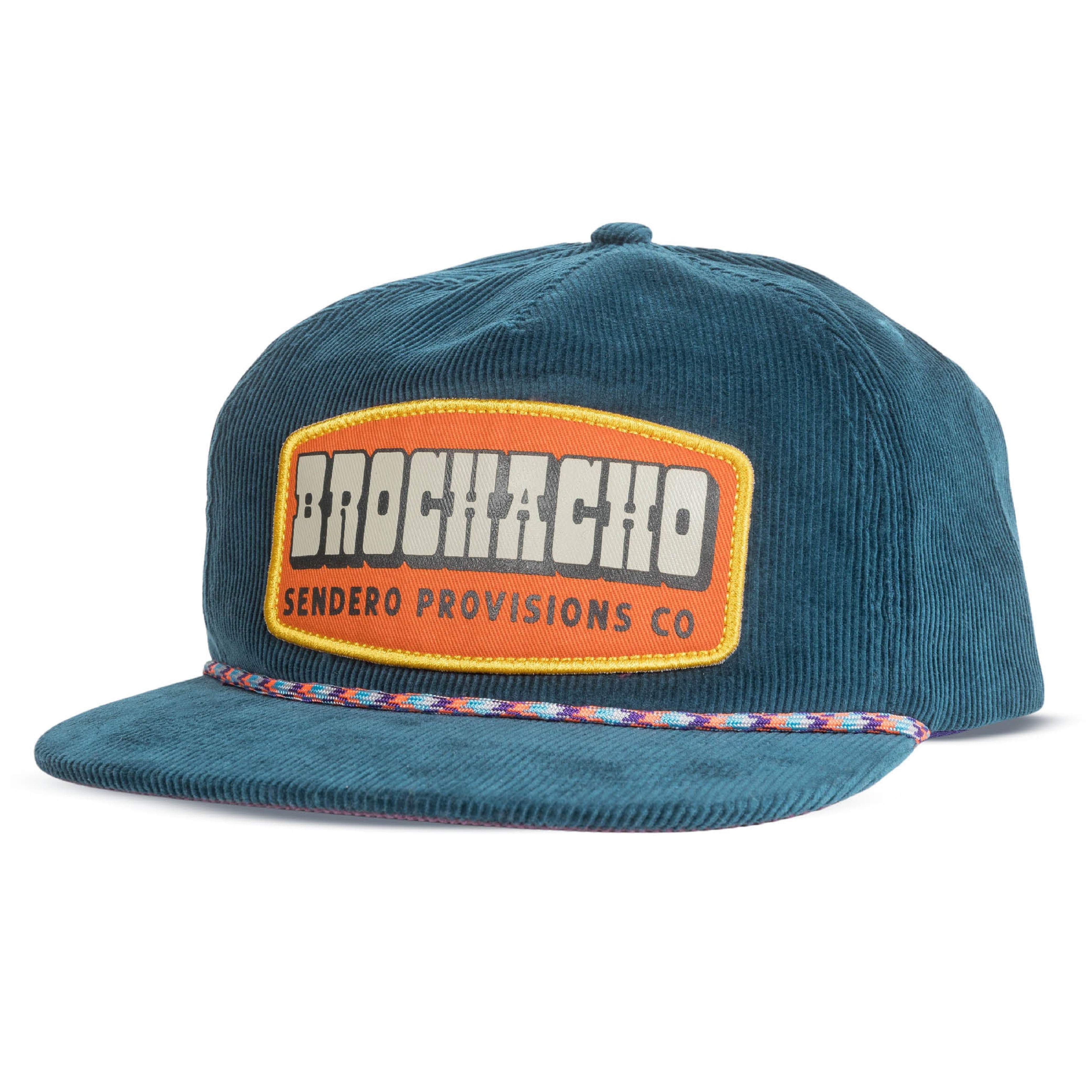 Sendero Provisions Co. Brochacho Unisex Corduroy Snapback Rope Hat (Blue)