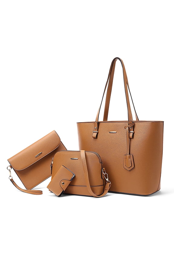 Sendfen Handbags for Women Shoulder Bags Tote Satchel Hobo 4pcs Purse Set