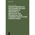 thumbnail image 1 of Sendschreiben an Die Evangelischen Gemeinden in Preußen in Bezug Auf Die Neugestaltung Unserer Kirchlichen Verhältnisse, (Hardcover), 1 of 1