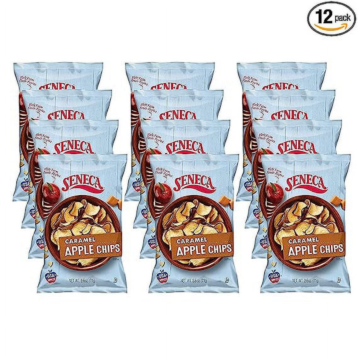 Seneca Reds Seneca Caramel Apple Chips, Flavored Dried Delight, 100% Red Delicious ...