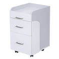 thumbnail image 1 of Seneca Pedicure Trolley Pedi Rolling Cart Nail Salon Spa Storage Drawer, White / Ash Grey, 1 of 7