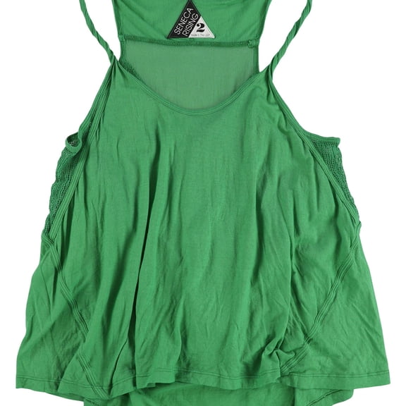 Seneca Rising Womens Mesh Tank Top, Green, Plus Size, 2X