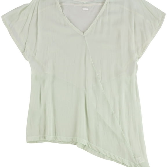 Seneca Rising Womens Solid Basic T-Shirt, Green, Plus Size, 2X