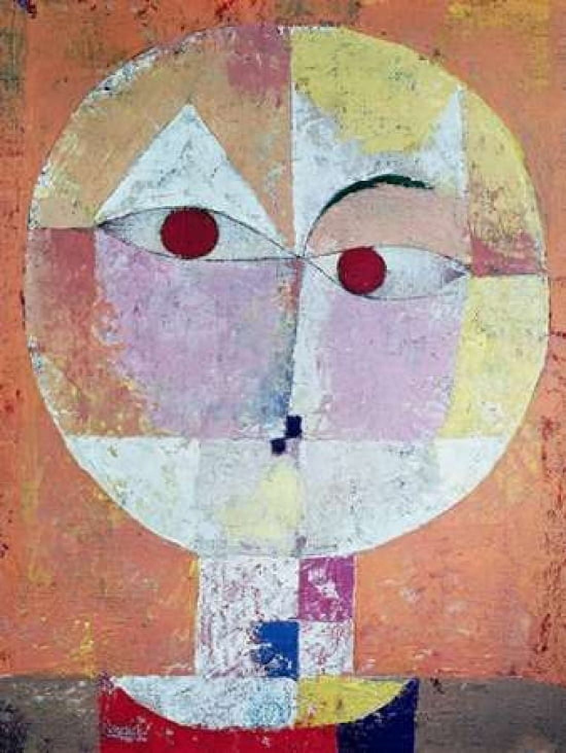 Senecio (detail) Canvas Art - Paul Klee (22 x 28)