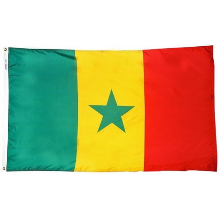 Senegal - 2'X3' Nylon Flag