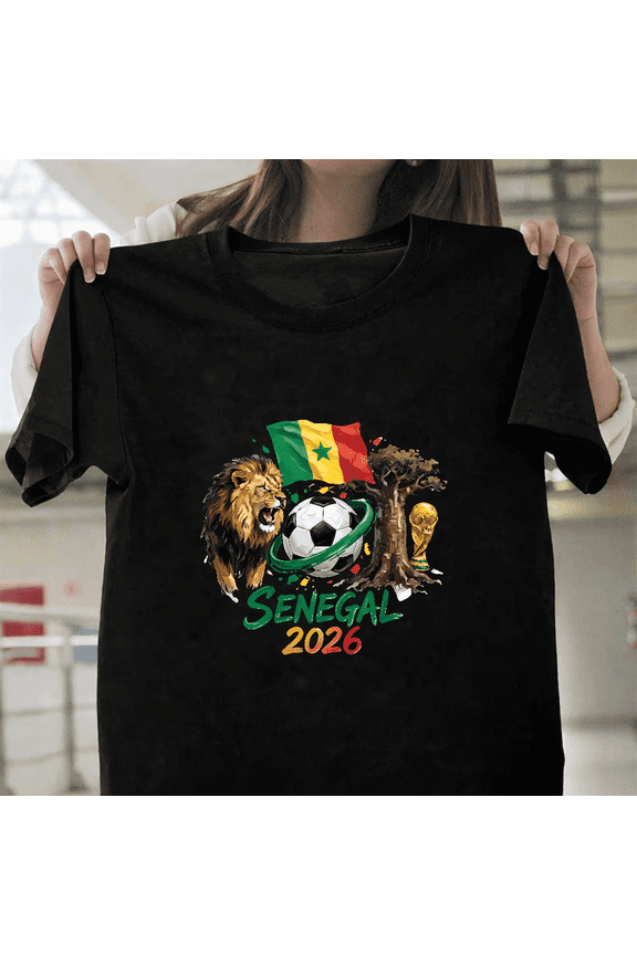 Senegal 2026 Soccer Fan Football National Team Tournament Top Unisex T-Shirt, up to size 3XL.